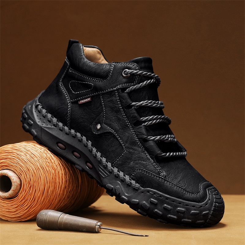 2025爆款马丁靴男男士春秋新款中帮男鞋户外休闲短靴