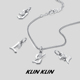 KLINKLIN原创设计小众高级字母吊坠情侣男士 项链七夕送男友礼物