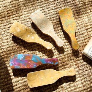 高级感防静电蓬发梳子醋酸板材气质木梳少女发梳便携按摩梳子