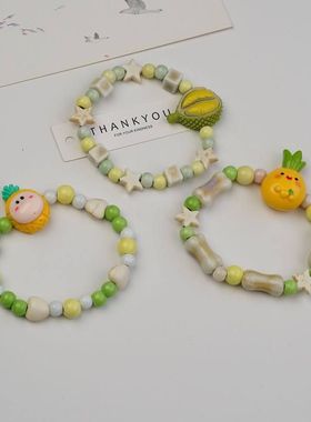 多巴胺色系景德镇陶瓷手链古风串珠手工编织礼物原创新中式手串女