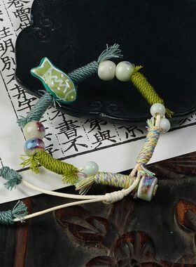 原创尼泊尔藏风重工编织手链搭配