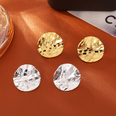 欧美跨境亚马逊亮片耳钉高级感