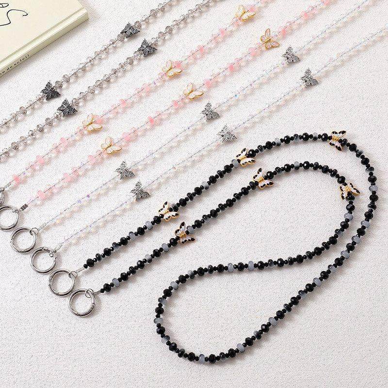 ins高级感合金蝴蝶水晶串珠包包斜挎链挂件小众时尚防丢手机挂件,节庆用品/礼品,挂饰/生肖挂饰,淘宝优惠券,粉丝福利购,淘宝优惠卷