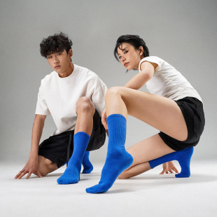 BOBBIE 中筒运动袜 BURNS袜子男袜女袜耐磨街舞棉袜7A抑菌潮袜正品