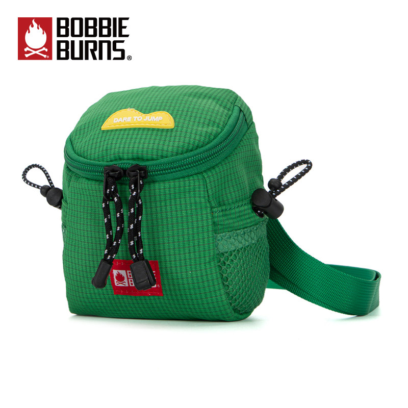 bobbieburns波比波恩绿色斜挎包女原创潮牌设计师小众单肩包 男