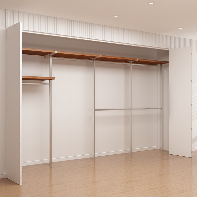 纯实木衣柜2025新款爆款卧室家用衣橱金属铁艺钢架结构定制衣帽间