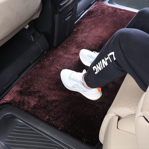 适用23-24款埃尔法中排地毯内饰改装Alphard威尔法Vellfire脚垫