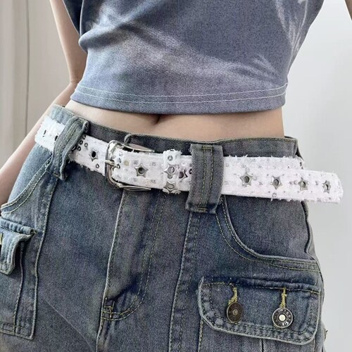 牛仔帆布腰带女款配牛仔裤装饰短裙子皮带2026新款设计感小众y2k