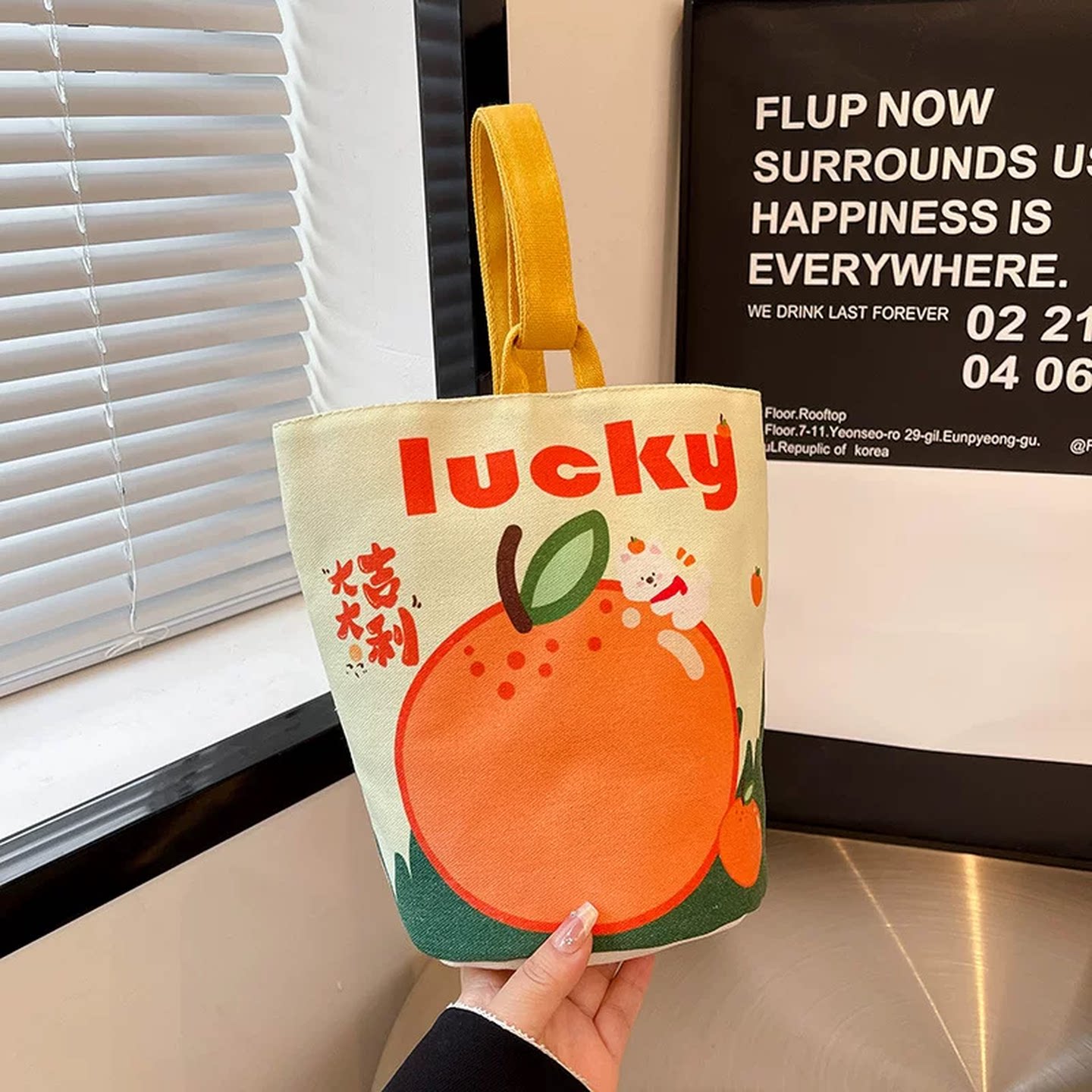 帆布袋小号手提水桶包幼儿园儿童节伴手礼品袋收纳袋生日宴手提包