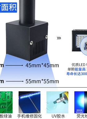 led紫外光f灯uv紫外线固化灯395手机维修绿油光敏树脂膜固化灯i.