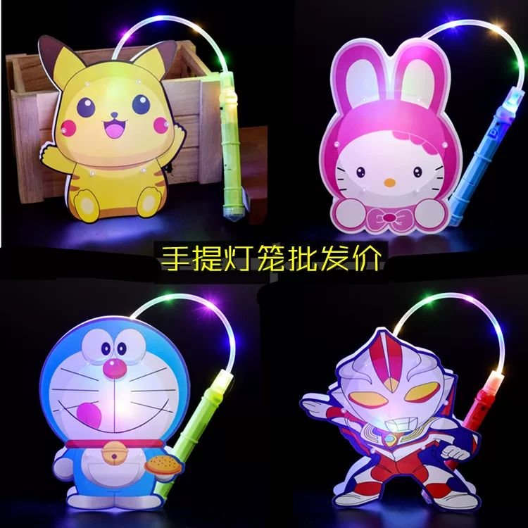 Handheld lamp, cartoon three dimensional flashlight, colorful toy, DIY