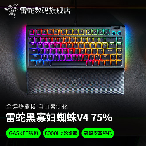 雷蛇黑寡妇蜘蛛V4热插拔键盘