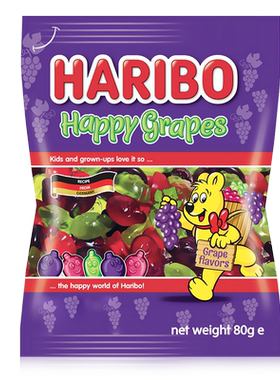 haribo哈瑞宝葡萄味软糖