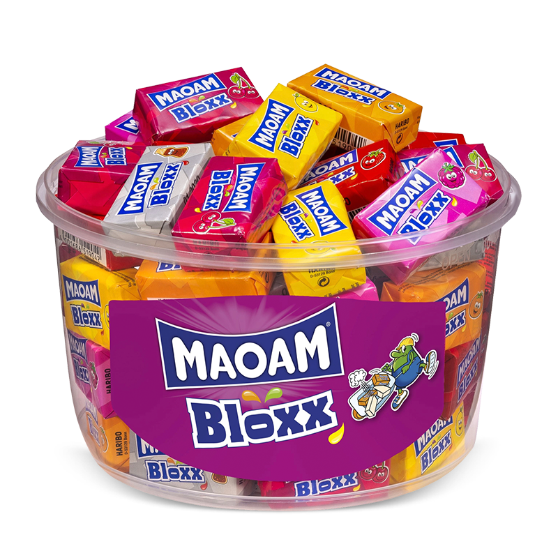 德国进口Maoam毛姆耐嚼什锦块状糖果混合水果软糖酸奶味独立包装