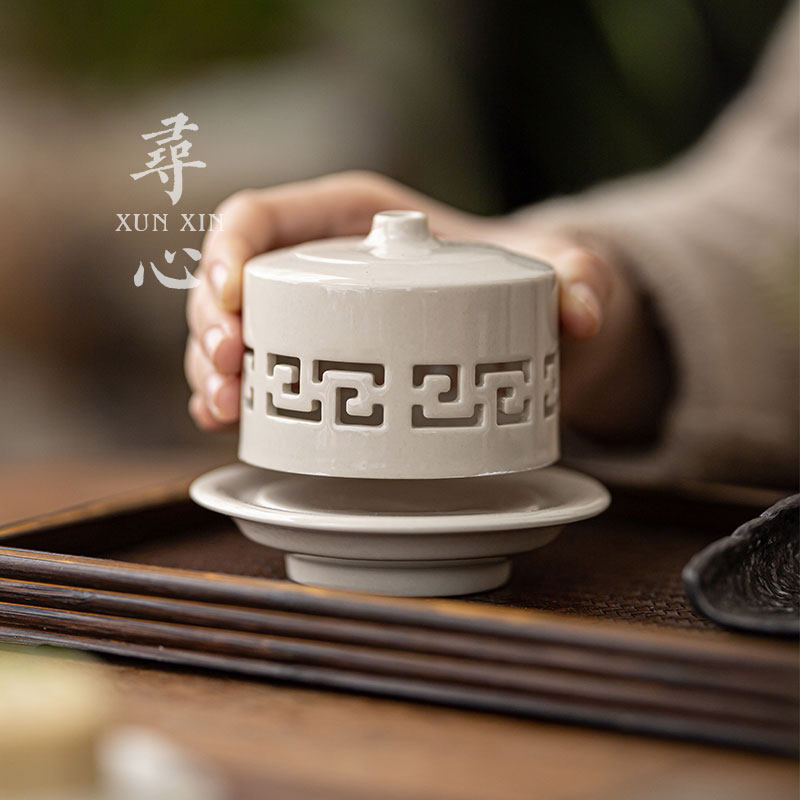寻心草木灰创意陶瓷香炉中式家用室内熏香炉沉香蚊香盘茶道零配件,餐饮具,茶道/香炉,淘宝优惠券,粉丝福利购,淘宝优惠卷