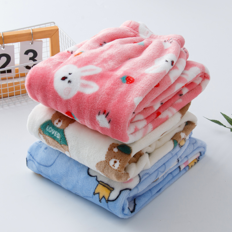 百咘噜睡裤法兰绒珊瑚绒家居裤