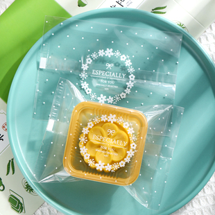 透明花环迷你冰皮月饼绿豆糕包装 袋机封袋子30g50克清新食品烘焙
