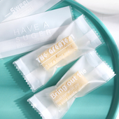 牛轧糖袋子包装 袋奶糕椰枣太妃糖简约字母糖纸包糖袋机封小袋透明