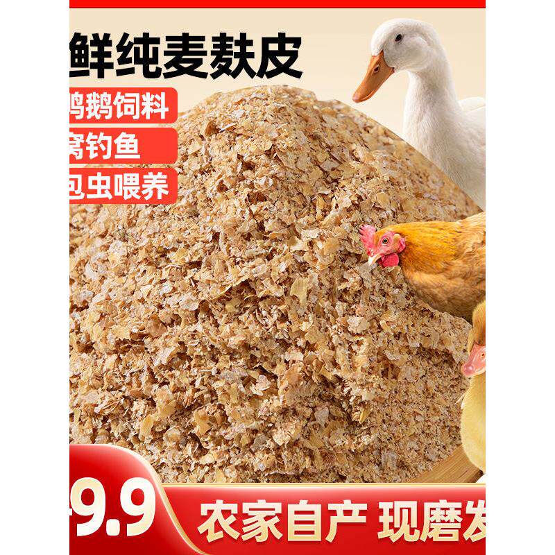 新鲜麦麸皮饲料粗细钓鱼