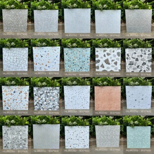 复古耐脏水磨石600x600仿古砖商铺客厅卫生间厨房瓷砖防滑地板砖