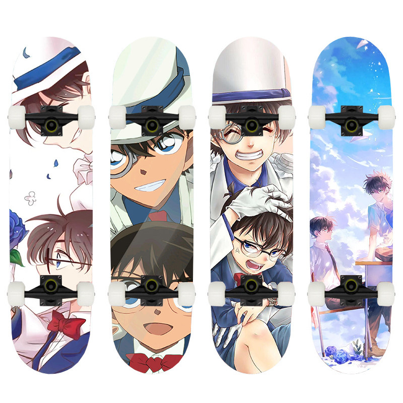 青少年初学者专业双翘板儿童四轮滑板车男女生名侦探柯南卡通滑板