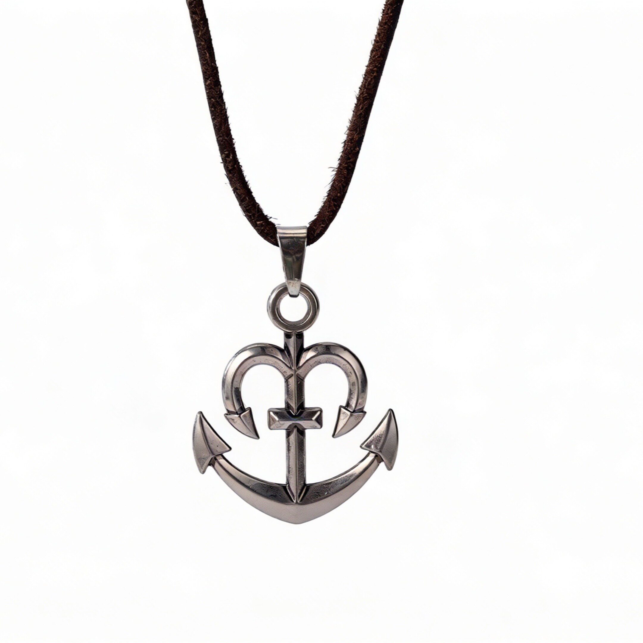 COX舵手LOGO真皮止痛吊坠项链