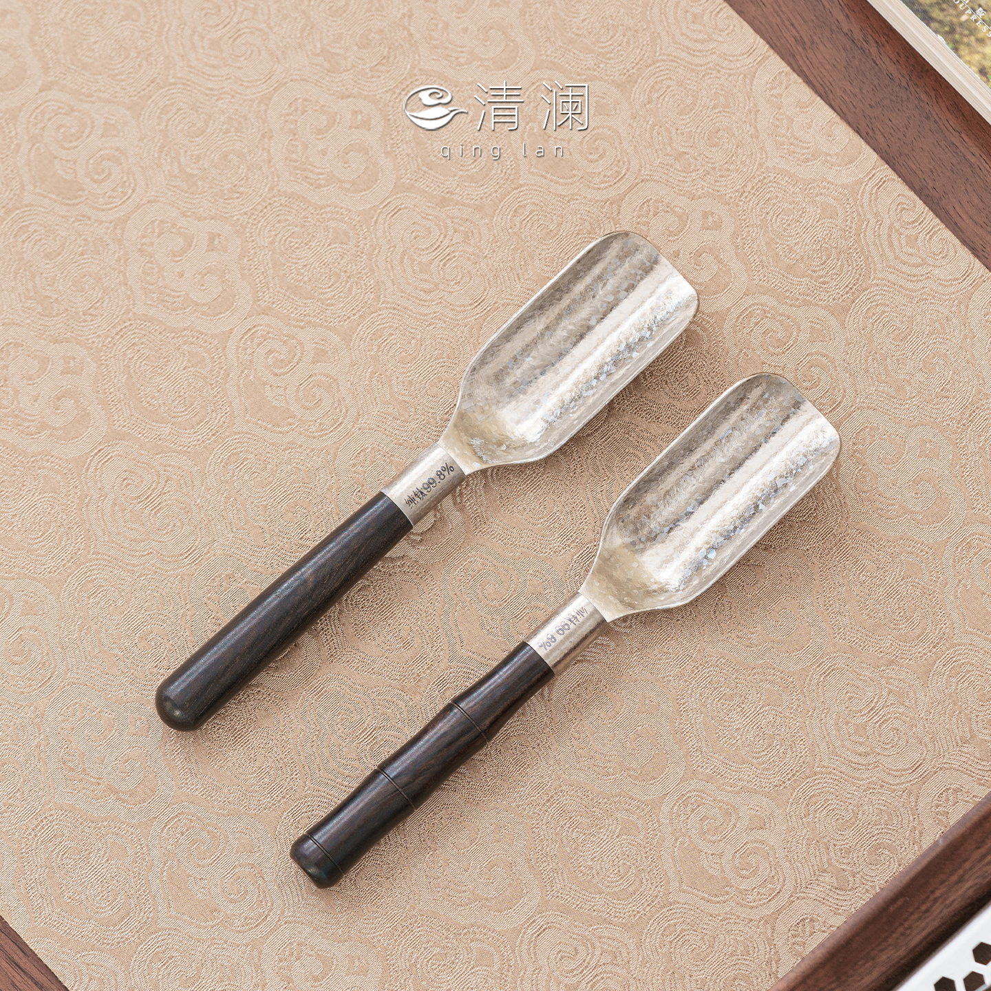 清澜纯钛茶匙茶勺单只高端舀茶勺