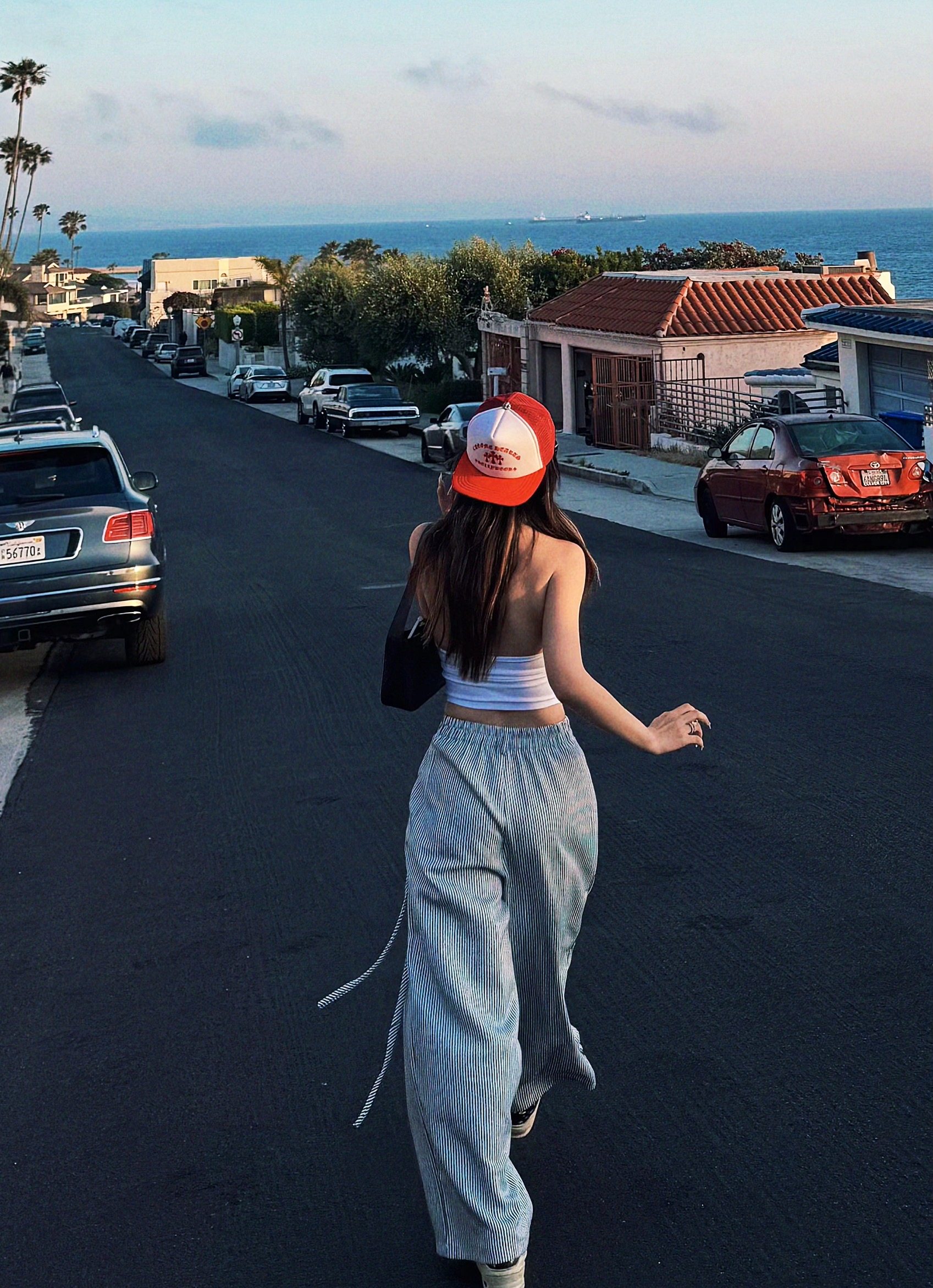 春夏蓝白条纹海军风宽松垂坠感阔腿凉爽显瘦遮肉显腿长长裤阔腿裤,女装/女士精品,休闲裤,淘宝优惠券,粉丝福利购,淘宝优惠卷