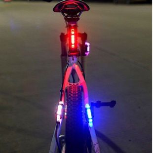 自行车新款 备 usb夜骑充电尾灯爆闪警示灯山地车骑行车配件装
