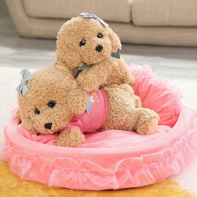 趴款泰迪小狗毛绒玩具狗狗公仔仿真泰迪小玩偶布娃娃女孩生日礼物,玩具/童车/益智/积木/模型,毛绒/玩偶/公仔/布艺类玩具,淘宝优惠券,粉丝福利购,淘宝优惠卷