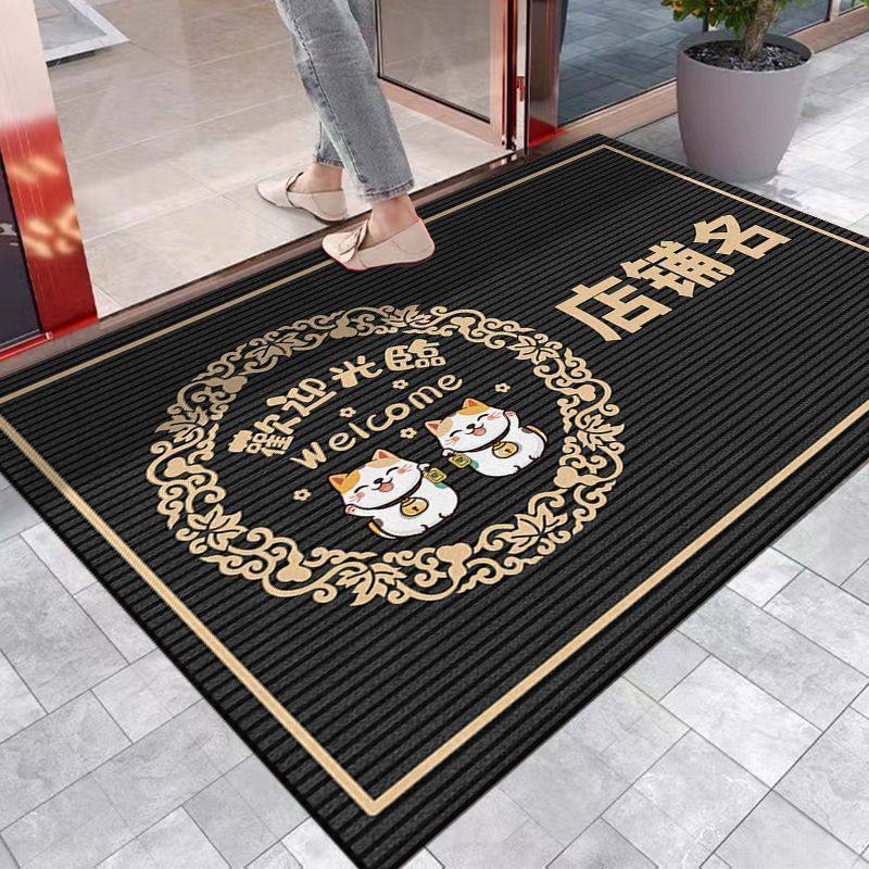 入户门地垫级感新中式水晶绒玄关地垫家用商铺门口防滑耐脏地垫,居家布艺,家用脚垫,淘宝优惠券,粉丝福利购,淘宝优惠卷