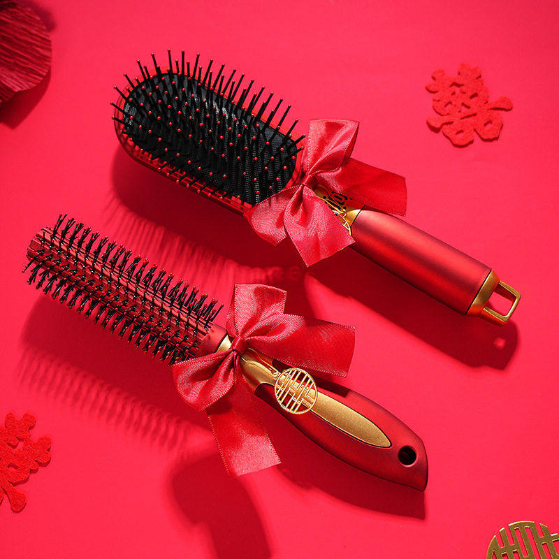 梳子结婚陪嫁婚庆女士专用长发一对红气垫头皮按摩气囊梳家用滚梳,家庭/个人清洁工具,梳子/化妆梳/按摩梳,淘宝优惠券,粉丝福利购,淘宝优惠卷