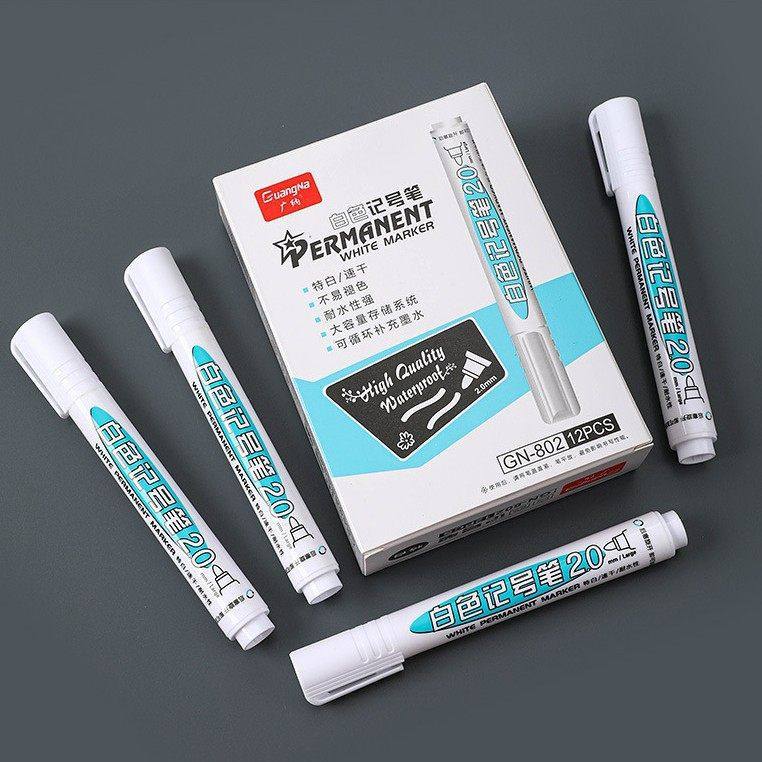 广纳油性白色记号笔可加墨速干防水不掉色马克笔大容量美术光笔,文具电教/文化用品/商务用品,马克笔,淘宝优惠券,粉丝福利购,淘宝优惠卷