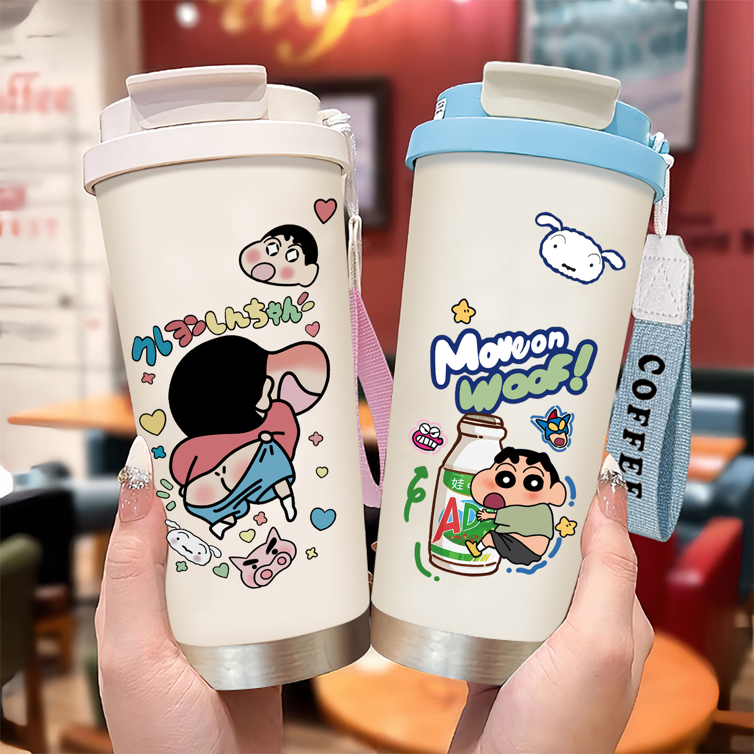 小新咖啡杯蜡笔小新保温杯