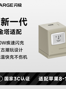 【iPhone17上新】闪极PD20W充电器适用于iPhone17ProMax苹果16全系快充15/14便携充电器Macbook电脑iPad华为