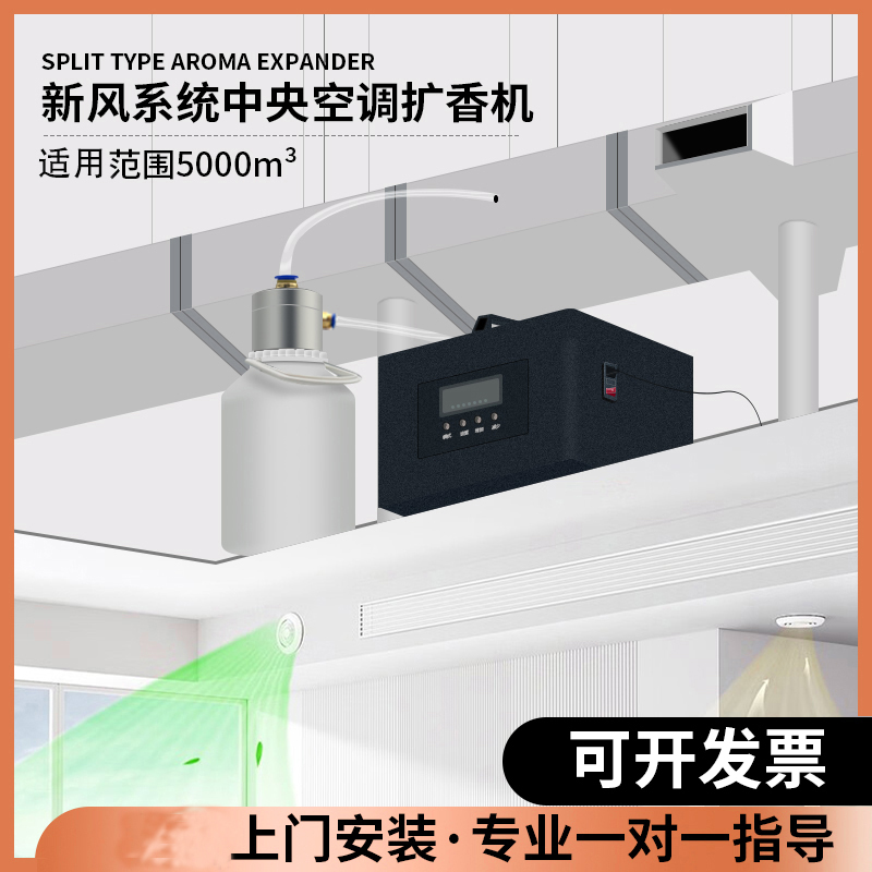 中央空调扩香机新风系统香氛机智能酒店香薰机商场商用自动喷香机