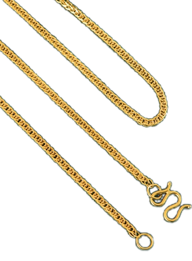 999肖邦链纯银黄金色镀金项链女链18k金色锁骨链彩银链子素链单链