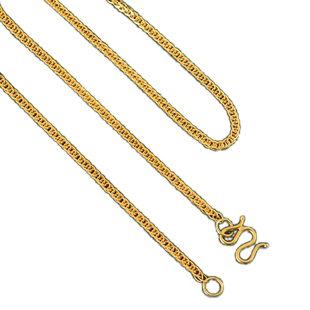 999肖邦链纯银黄金色镀金项链女链18k金色锁骨链彩银链子素链单链