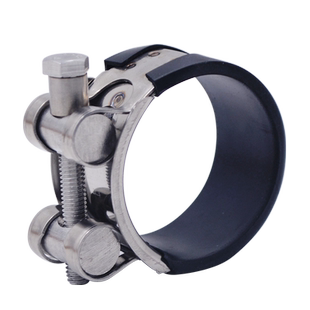 加宽加厚304不锈钢水管堵漏卡箍胶条喉箍欧式强力箍抱箍包胶管箍