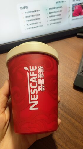355ml咖啡杯饮水杯品牌礼品随行杯口杯杯子喜庆经典红杯