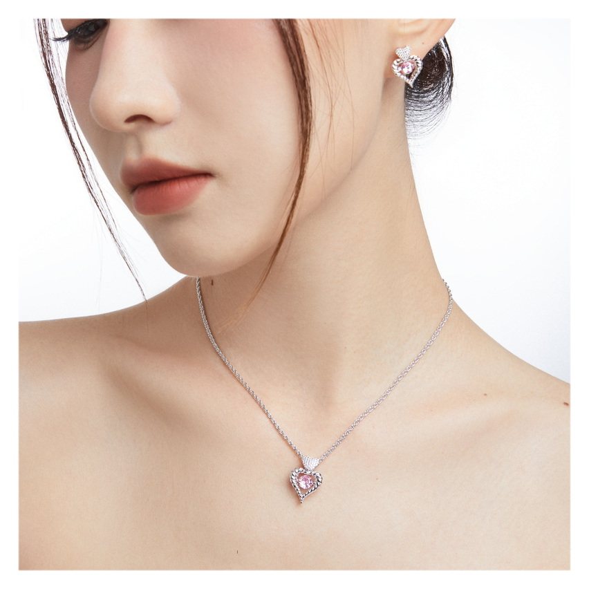 WOW DAYS 心动麻花项链香槟金色 白金色原创设计国潮项链可调节