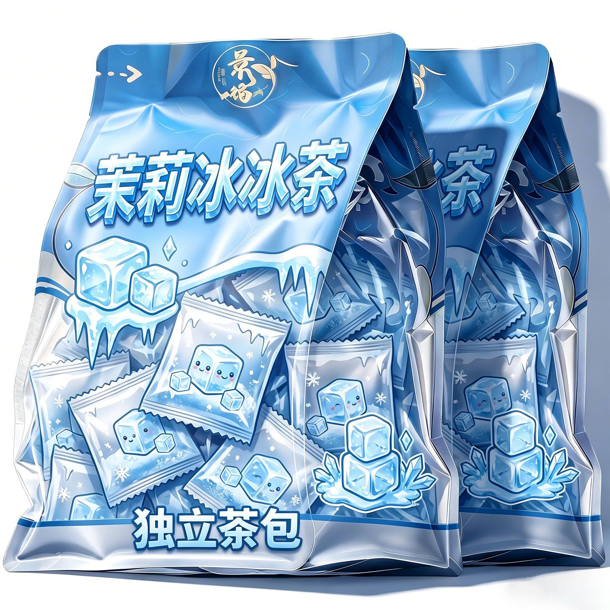 景福山冰吸茉莉花茶薄荷叶茉莉绿茶叶独立包装冷热双泡茶包代用茶图片