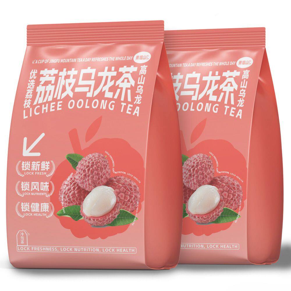 景福山 荔枝乌龙茶DIY网红饮品冷热双萃独立小袋250g袋装水果茶