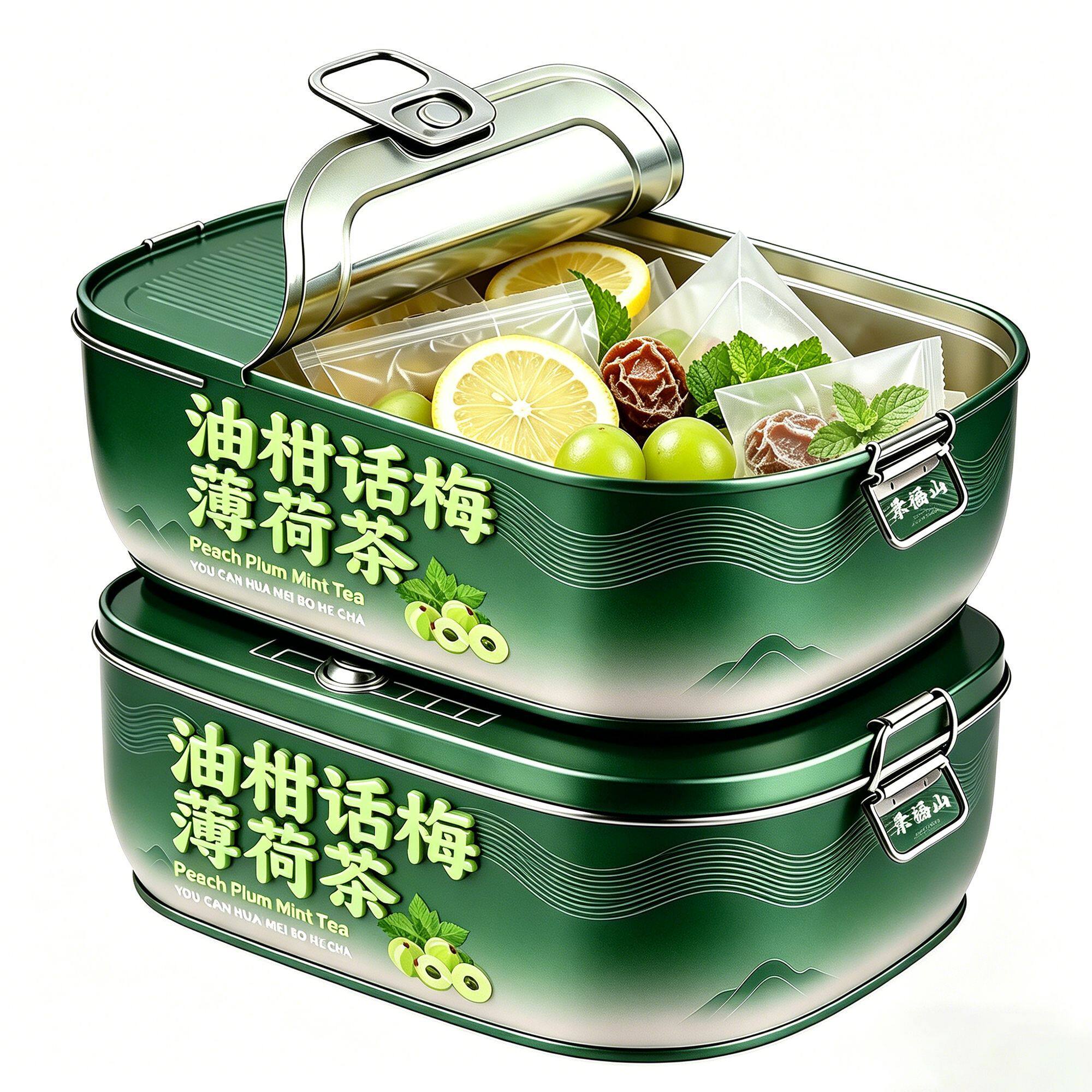 景福山薄荷话梅油柑柠檬茶话梅油柑薄荷饮泡水喝的水果代用茶55g