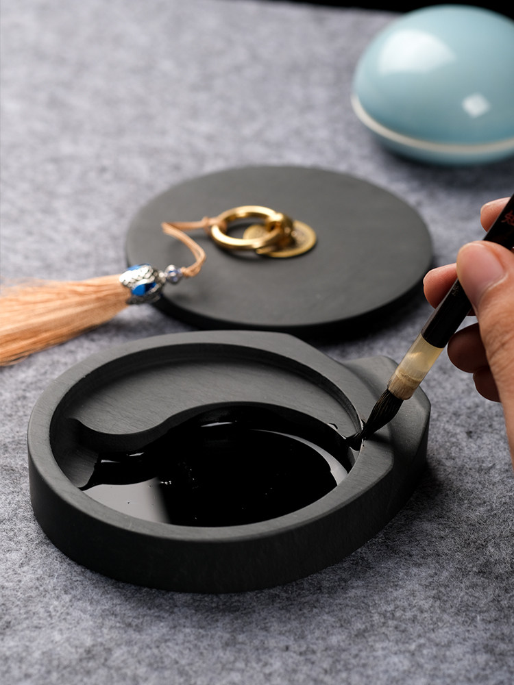 전골 벼루 불건성 벼루 그녀 벼루 사보 문방구 서예 용품 4인치 표지 먹해 먹줄 먹 원반 초급 펜 묵 종이 벼루 서현 5 인치 6 인치 학생 먹나비소벼루 뚜껑 있음