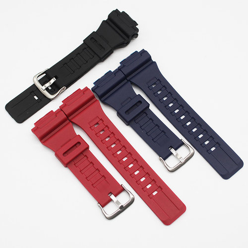 适配AQ-S810W树脂磨砂手表带替换带配 AEQ-110W W-735H凸口18MM