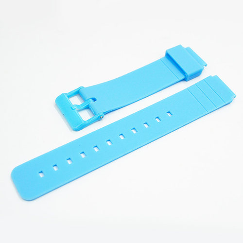 适配卡西欧手表带小黑透明表带改装MQ24/58树脂橡胶表带16MM