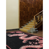 龙年客厅茶几垫卧室地毯家用地垫 地毯新中式 楼兰美惠 騰四海