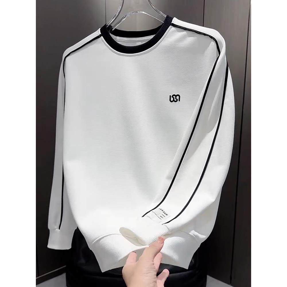 卫衣男2025新款今年流行爆款加绒长袖男士圆领休闲高端品牌打底衫