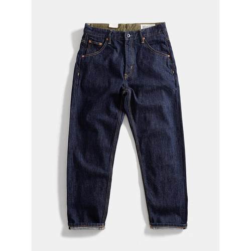 MAROLIO~重磅纯棉！赤耳丹宁阔腿牛仔裤男秋冬直筒宽松休闲老爹裤